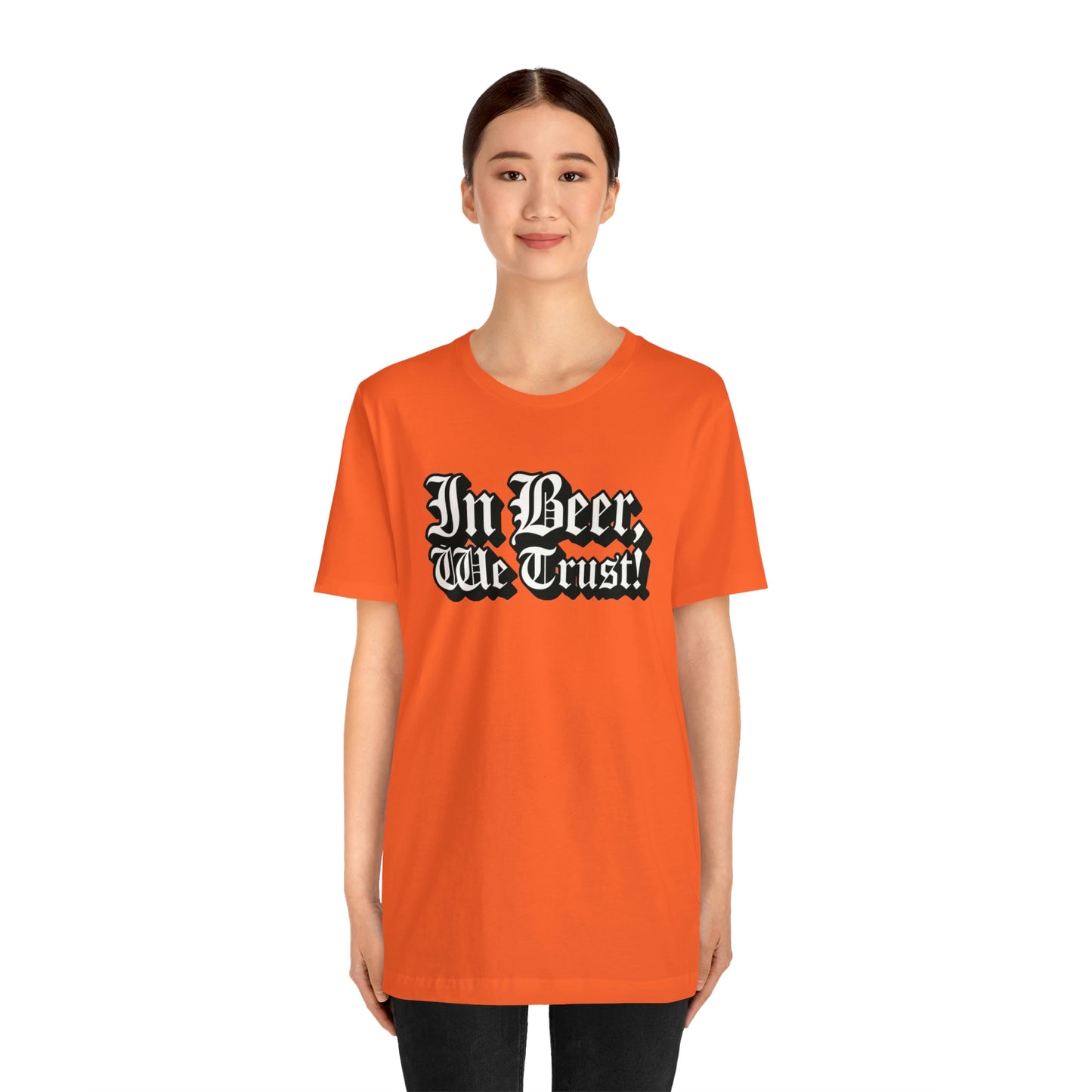 In Beer We Trust Unisex Jersey Short Sleeve Tee