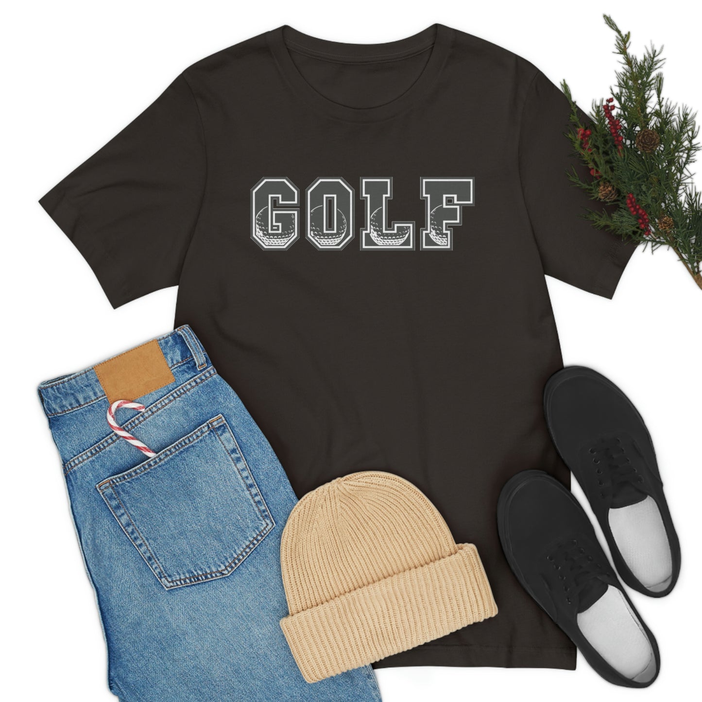 Golf Grey Unisex Jersey Short Sleeve Tee