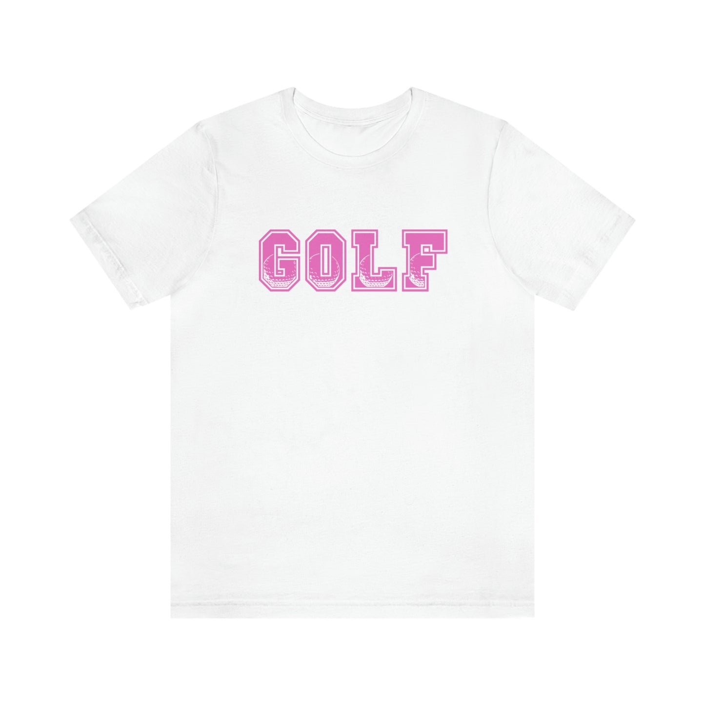 Golf Pink Unisex Jersey Short Sleeve Tee