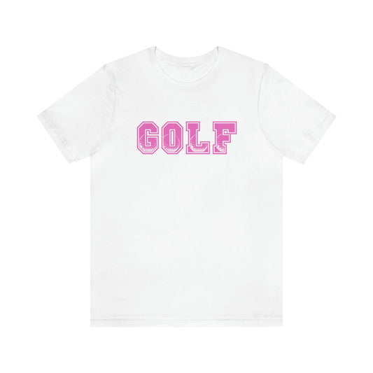 Golf Pink Unisex Jersey Short Sleeve Tee