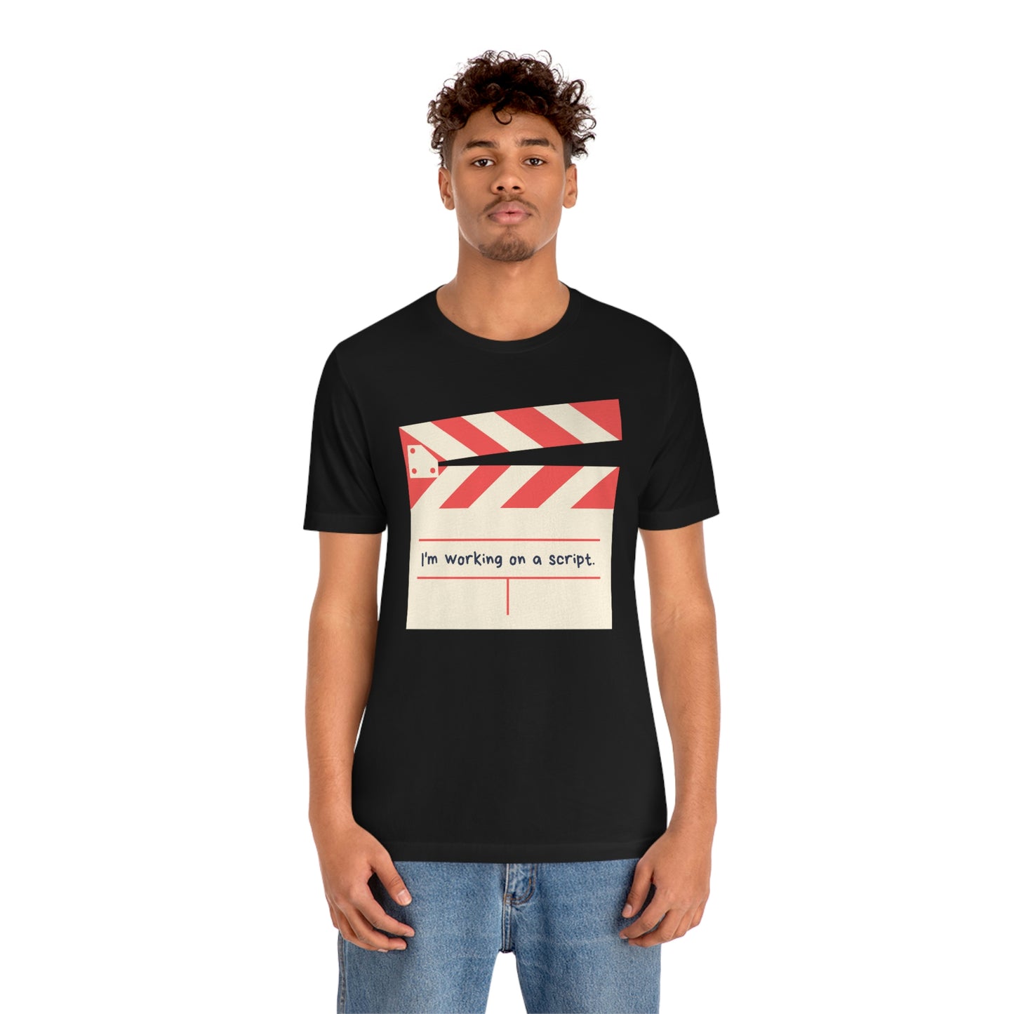 Working on a Script Unisex Short Sleeve Tee