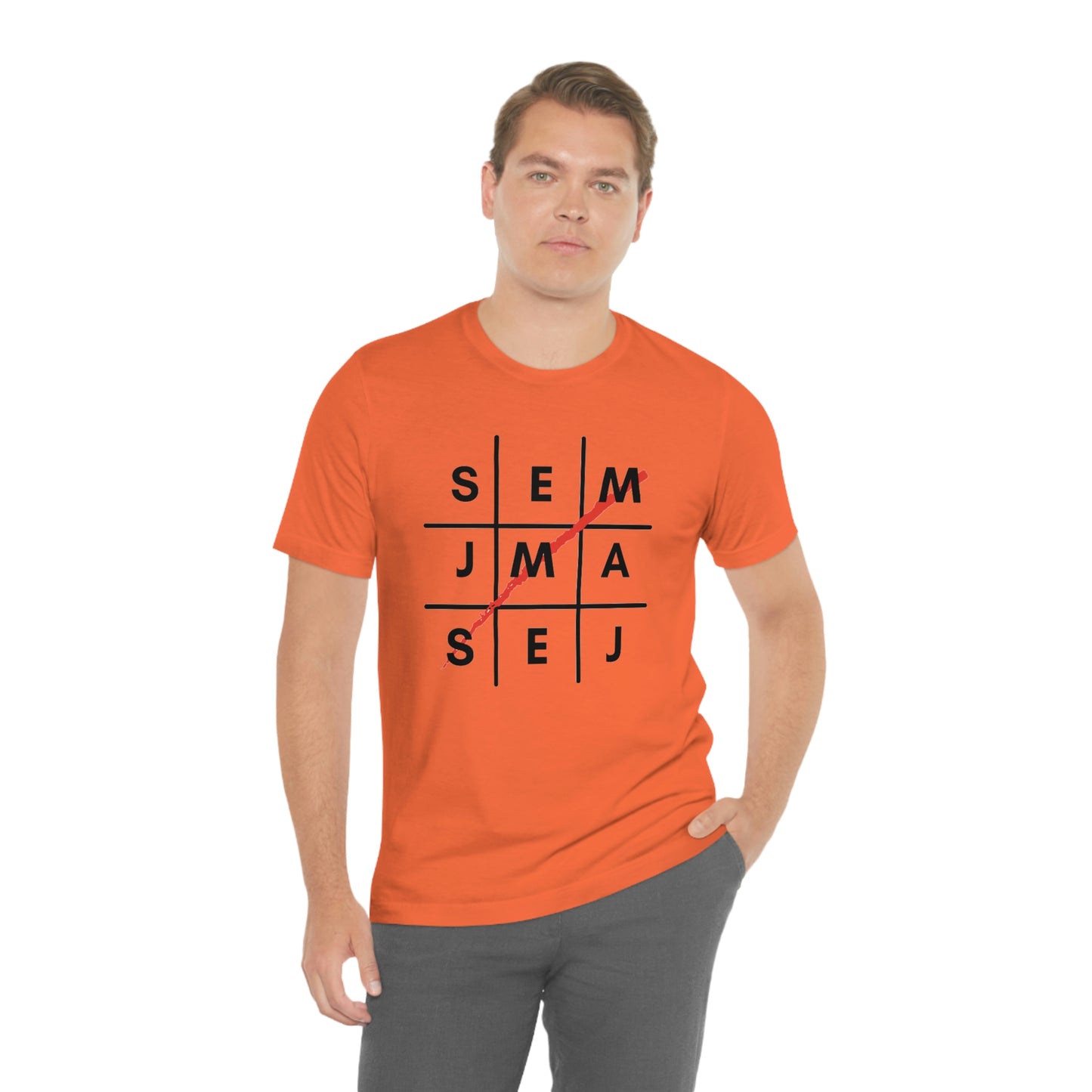 Semaj James Tic Tac Toe Unisex Jersey Short Sleeve Tee