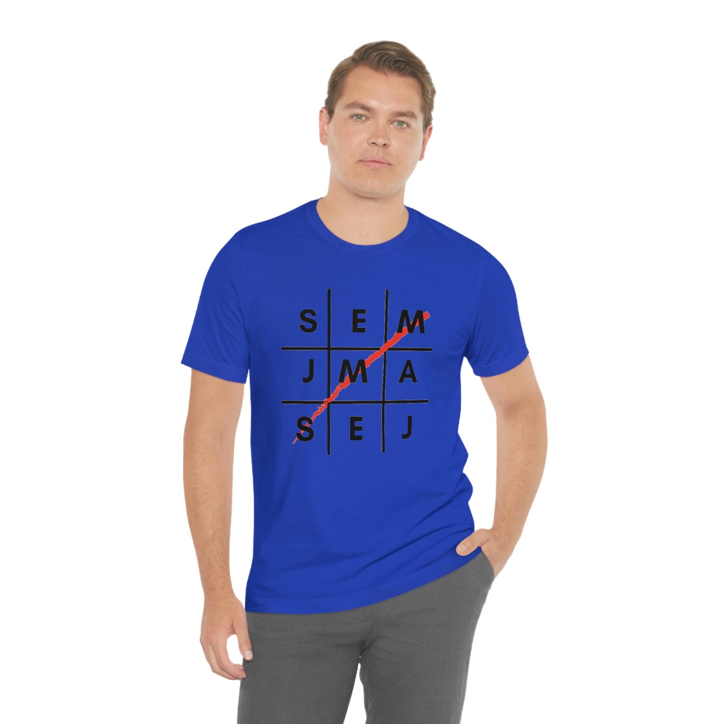 Semaj James Tic Tac Toe Unisex Jersey Short Sleeve Tee