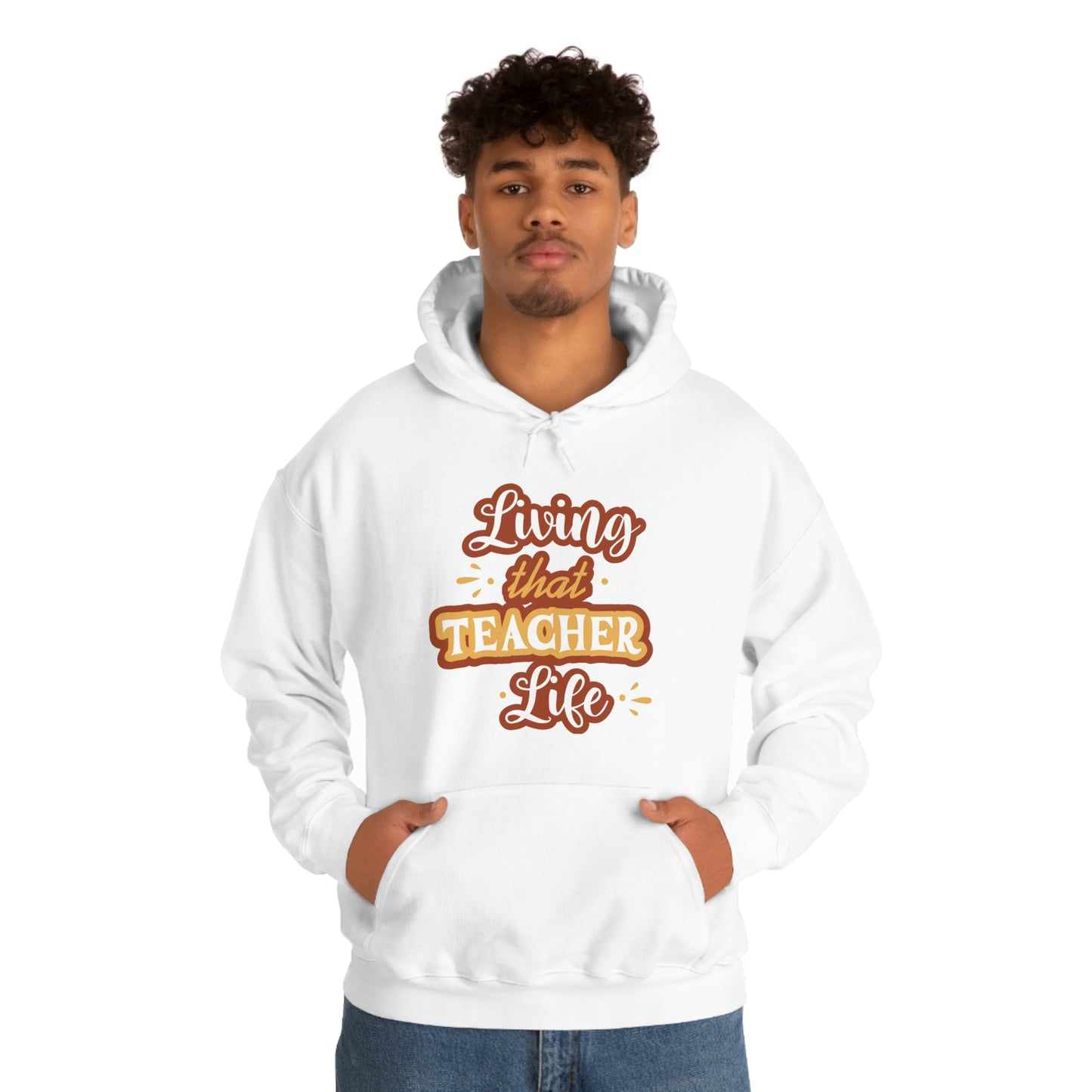 Living That Teacher Life Unisex Heavy Blend™ Hooded Sweatshirt