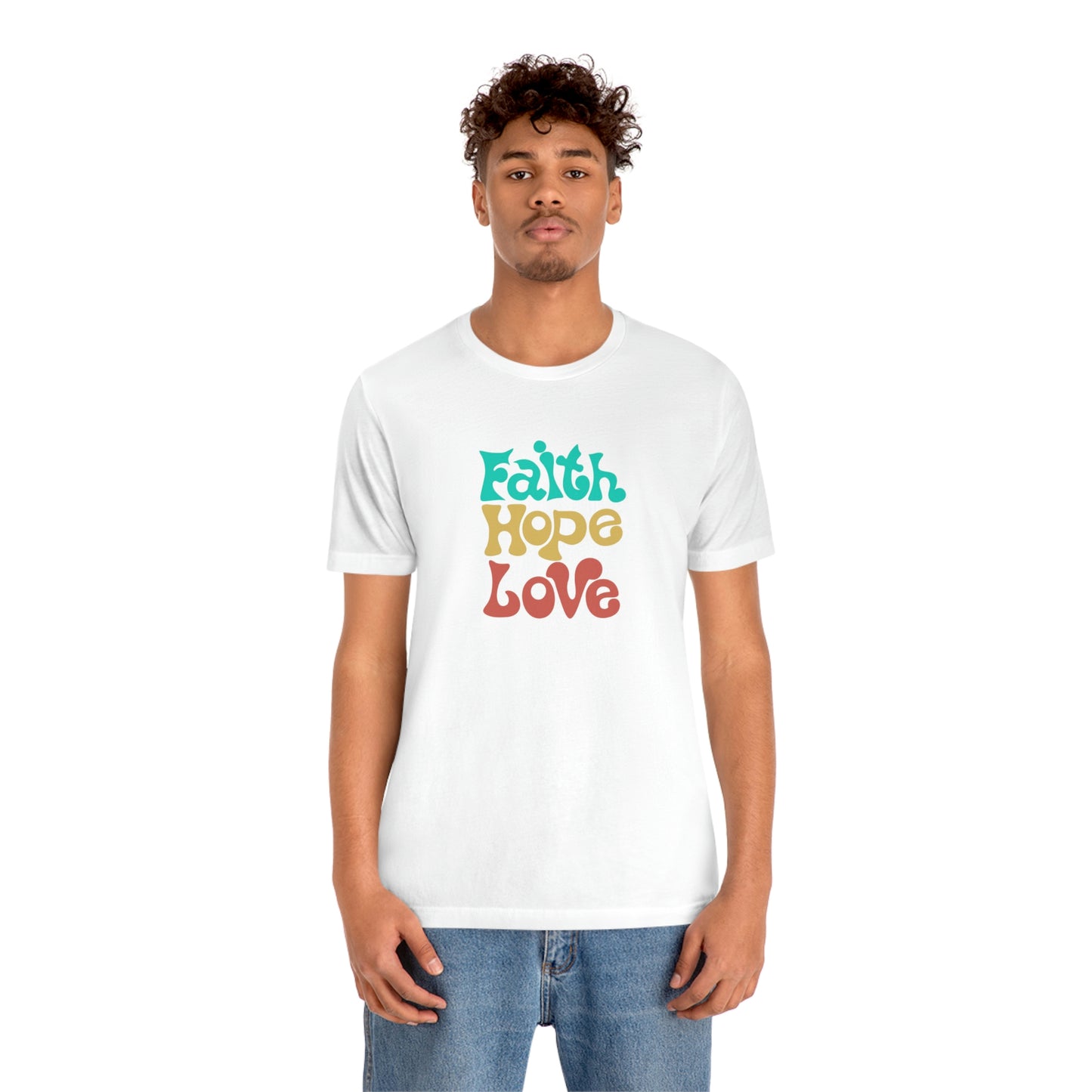 Faith Hope Love Unisex Jersey Short Sleeve Tee