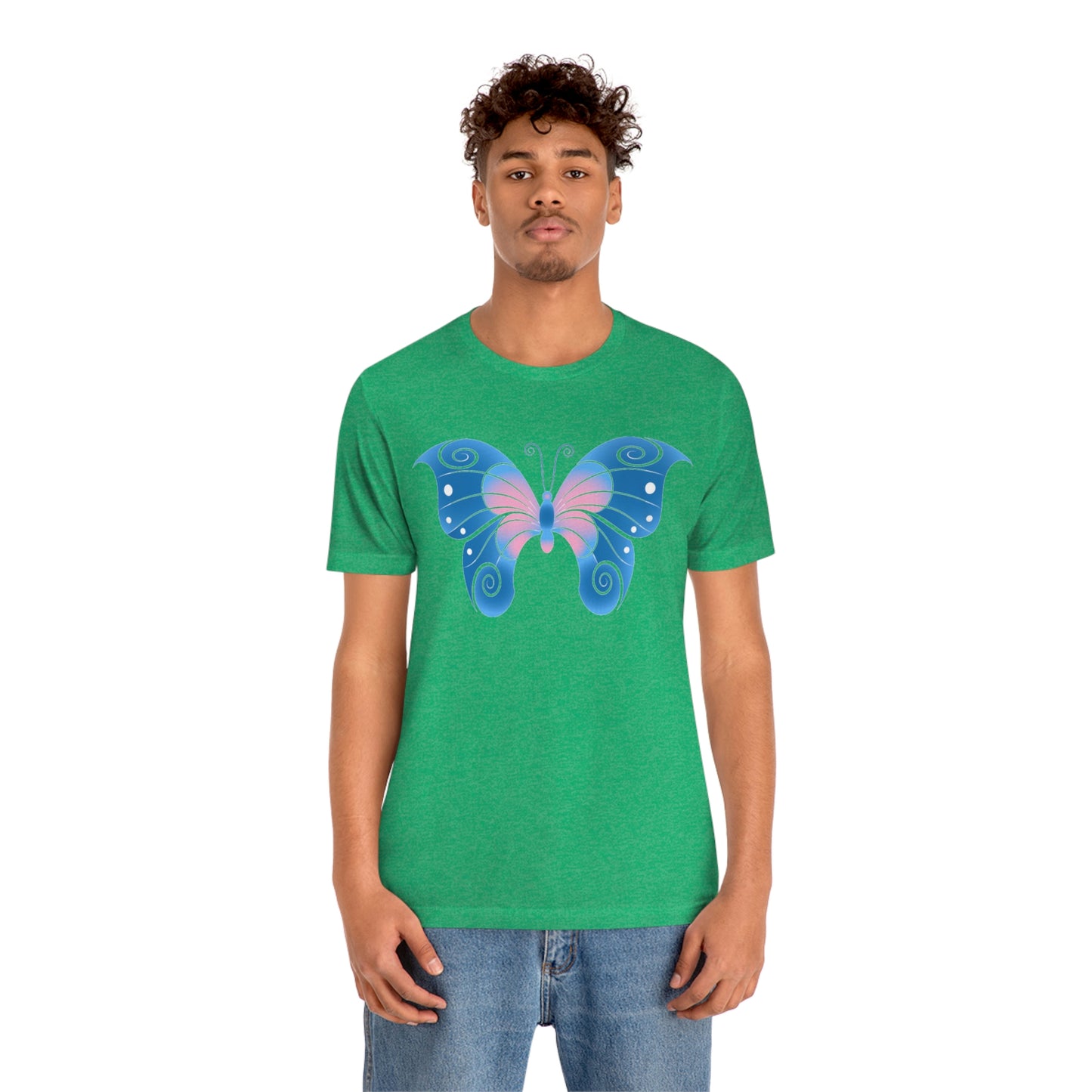 Butterfly Blue Unisex Jersey Short Sleeve Tee