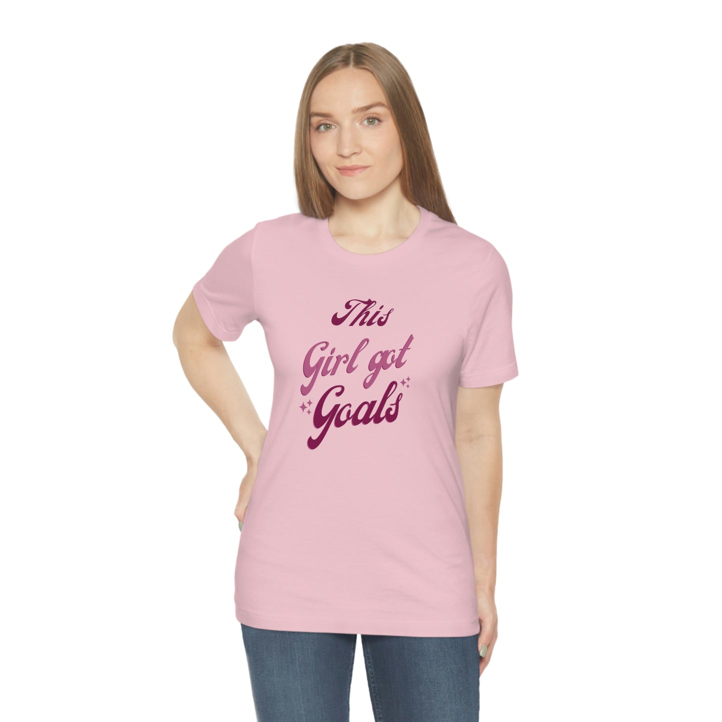 This Girl Got Goals Unisex Jersey Short Sleeve Tee