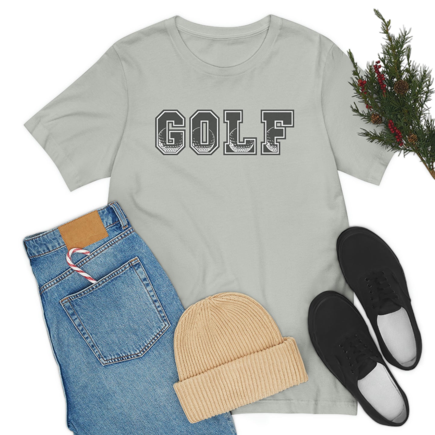 Golf Grey Unisex Jersey Short Sleeve Tee