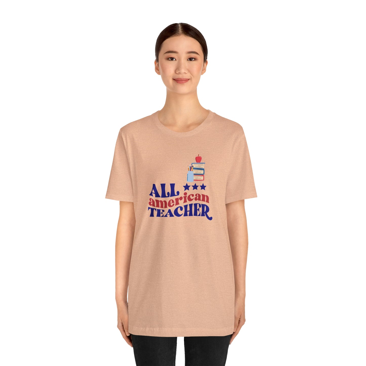 All American Teacher Unisex Jersey Short Sleeve Tee