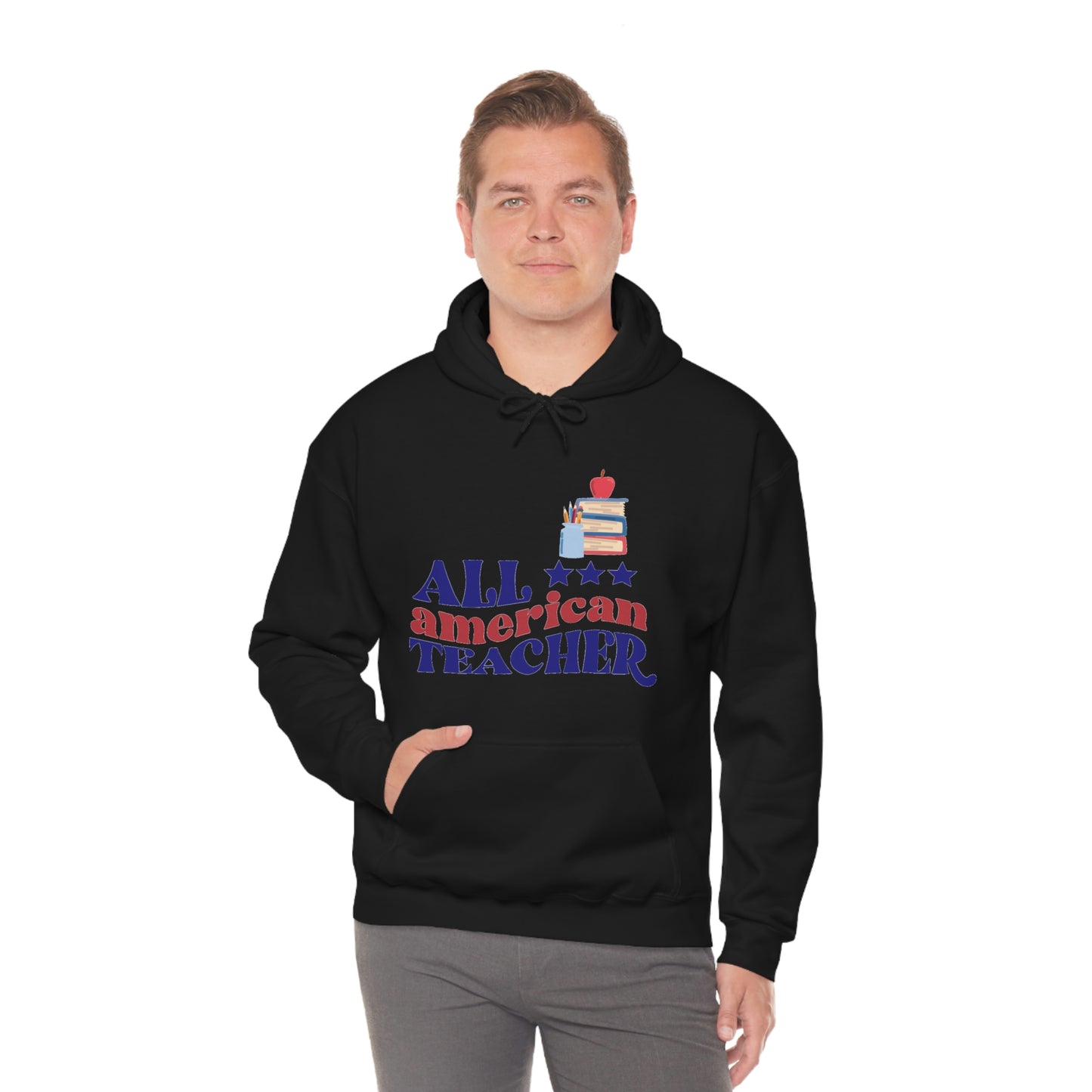 All American Teacher Unisex Heavy Blend™ Hooded Sweatshirt