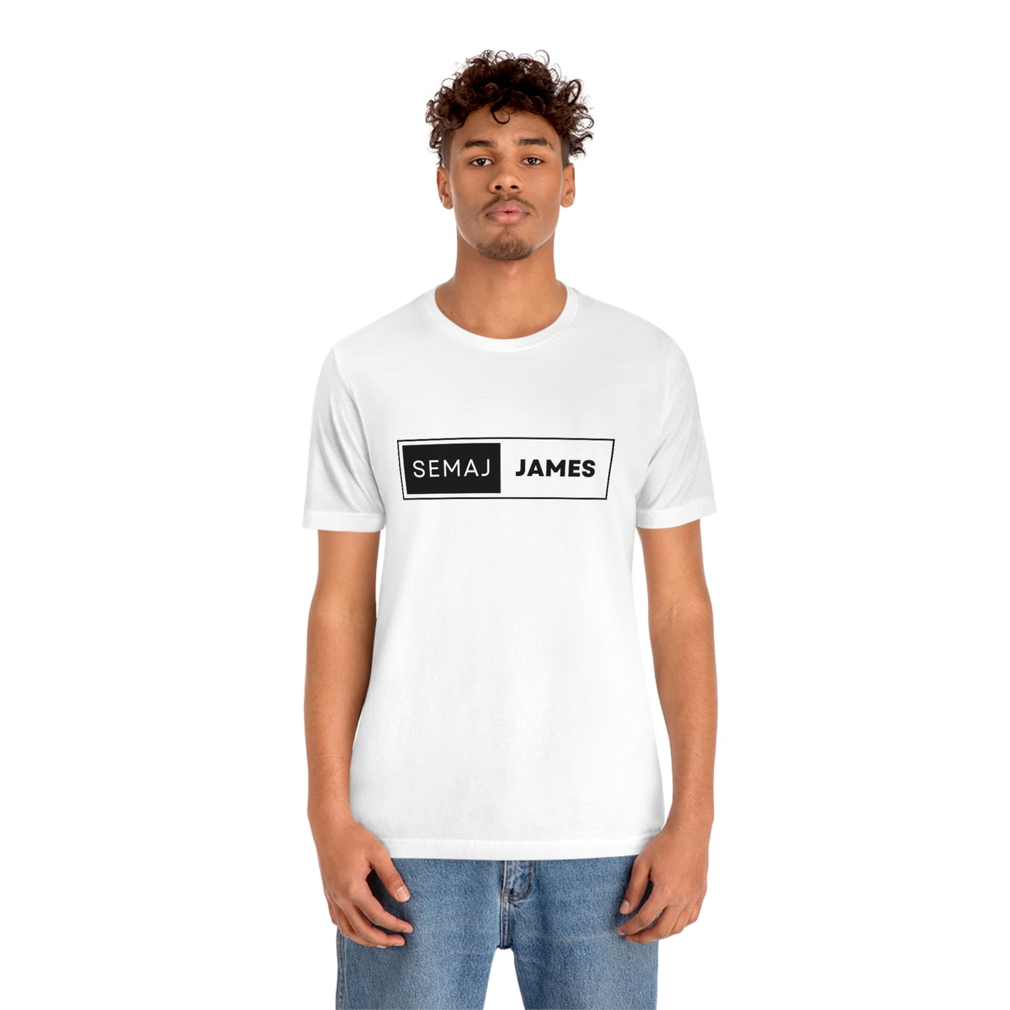 Semaj James BlacK & White Unisex Jersey Short Sleeve Tee