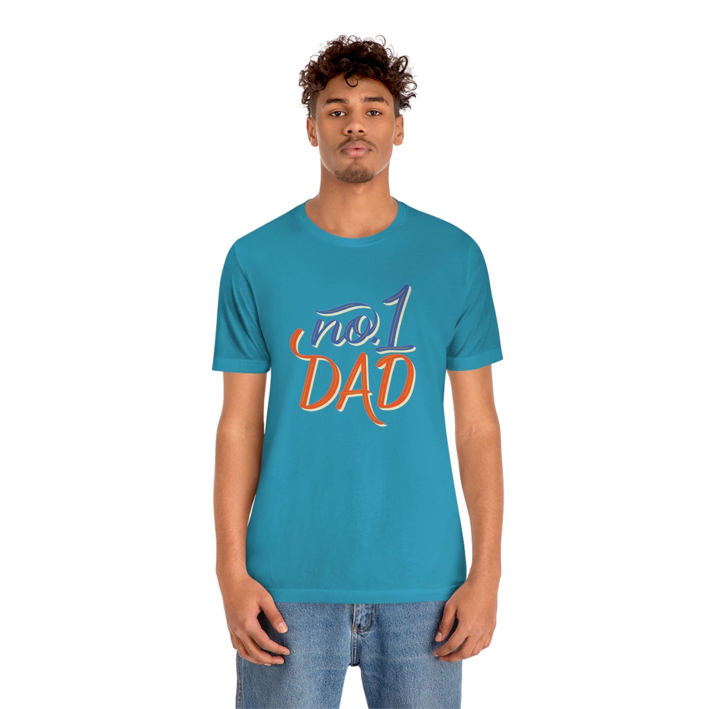 #1 Dad Unisex Jersey Short Sleeve Tee