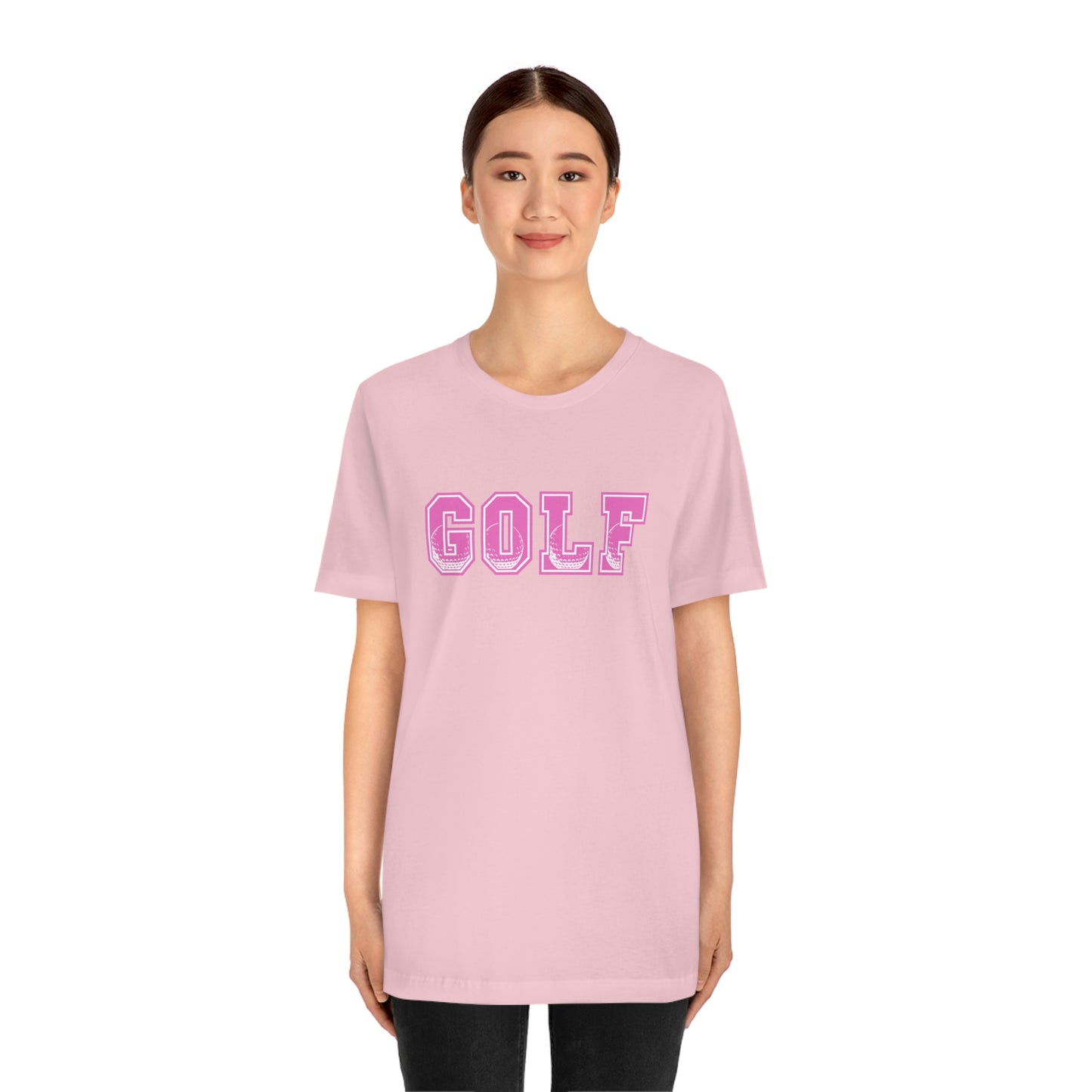 Golf Pink Unisex Jersey Short Sleeve Tee