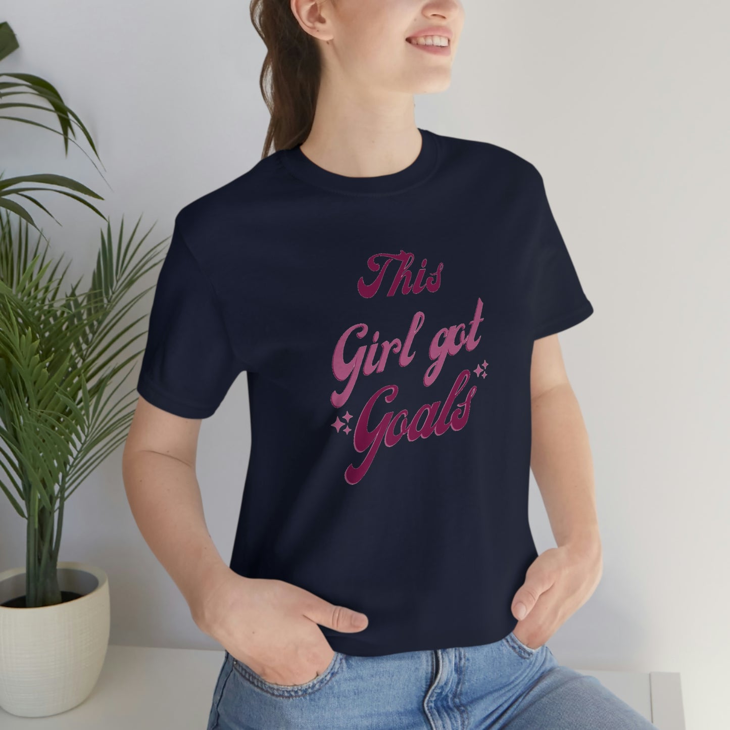 This Girl Got Goals Unisex Jersey Short Sleeve Tee