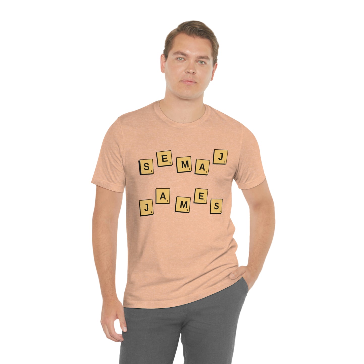 Semaj James Scrabble Unisex Jersey Short Sleeve Tee