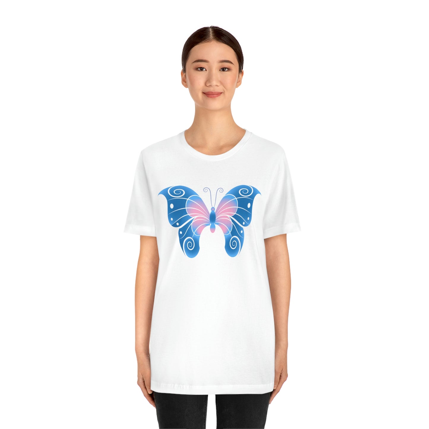 Butterfly Blue Unisex Jersey Short Sleeve Tee