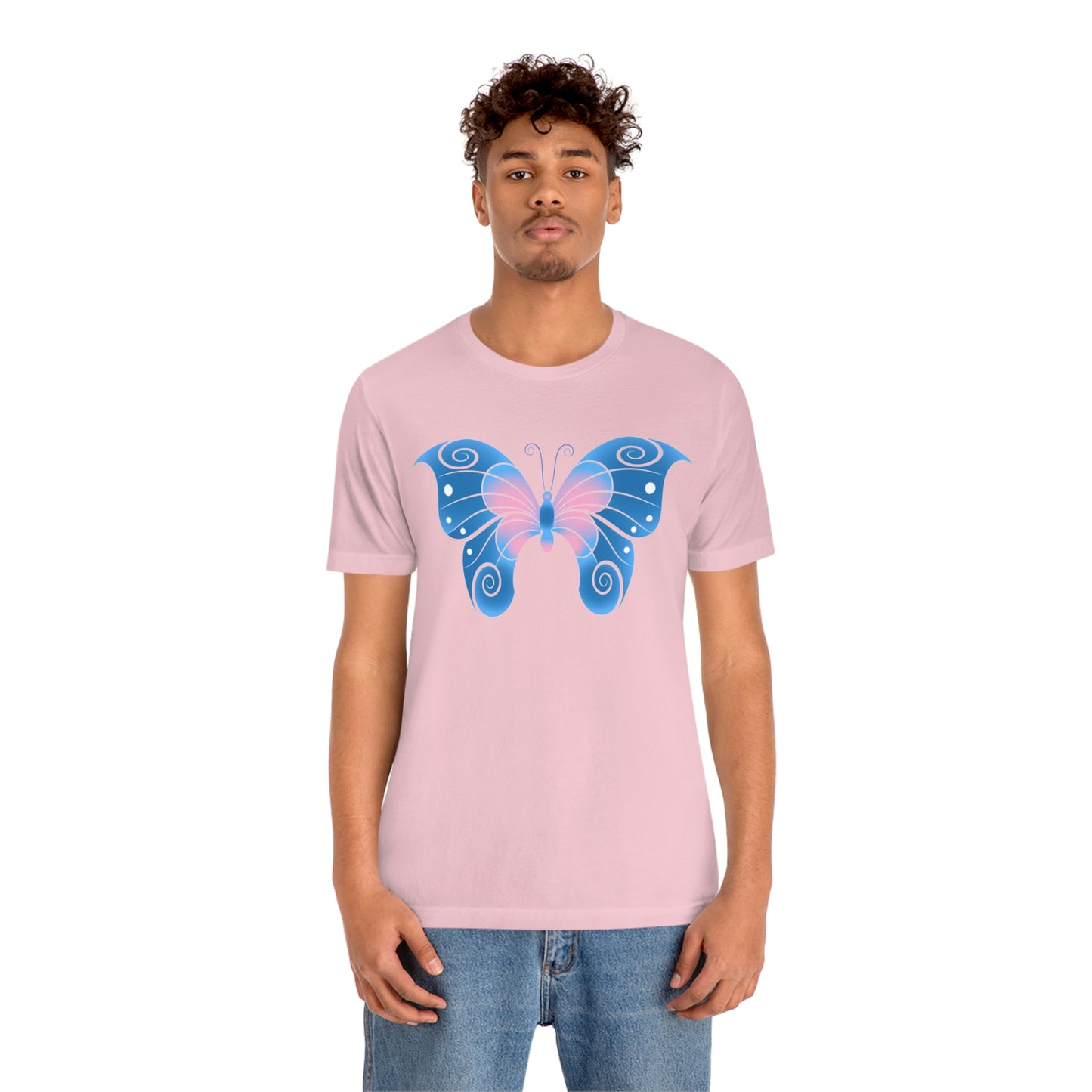 Butterfly Blue Unisex Jersey Short Sleeve Tee