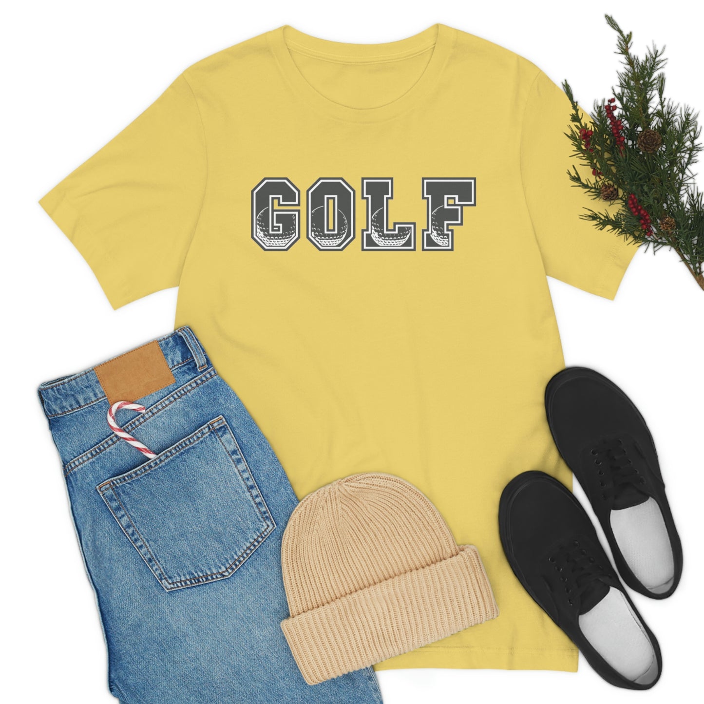 Golf Grey Unisex Jersey Short Sleeve Tee