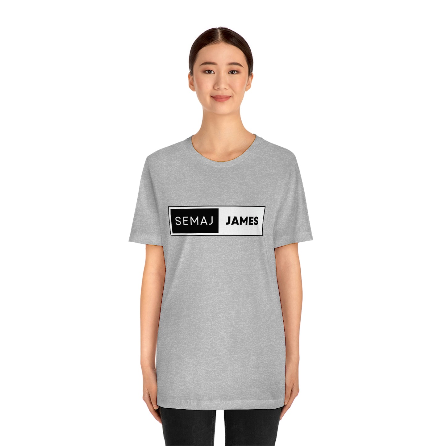 Semaj James BlacK & White Unisex Jersey Short Sleeve Tee