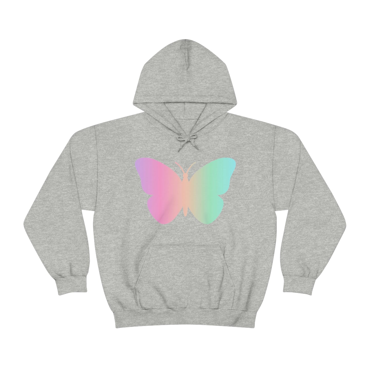 Butterfly Pink and Green Unisex Heavy Blend™ Hooded Sweatshirt