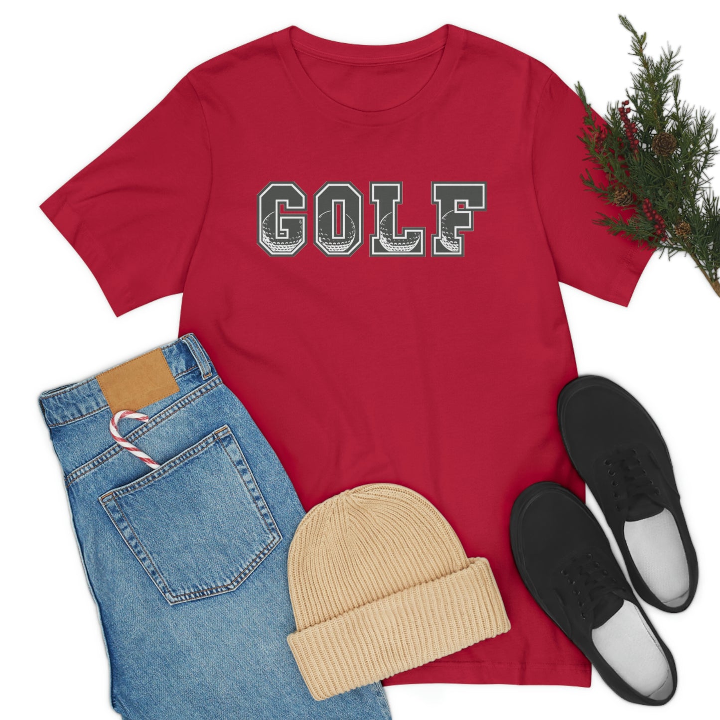 Golf Grey Unisex Jersey Short Sleeve Tee