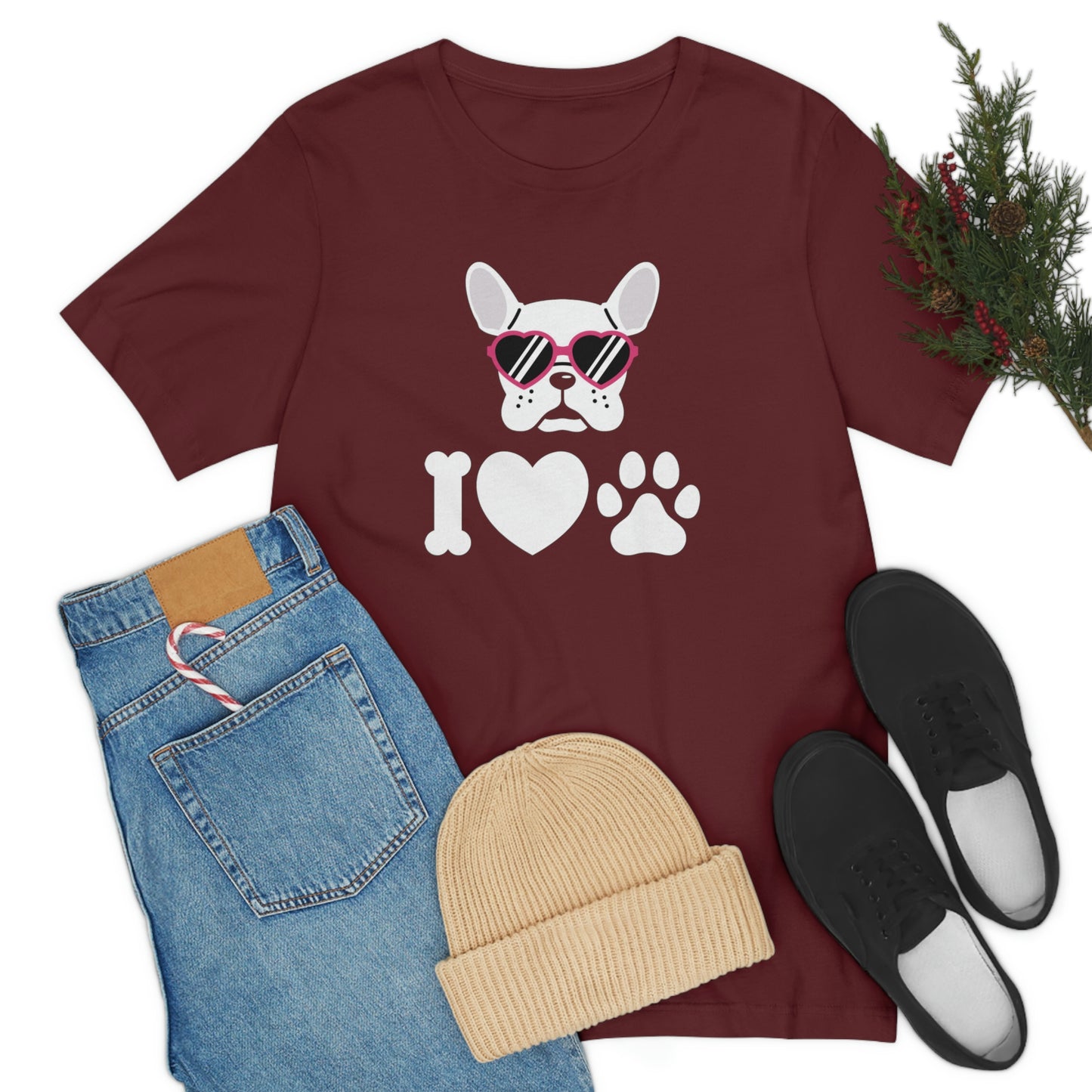 I Love Puppy Love Unisex Jersey Short Sleeve Tee