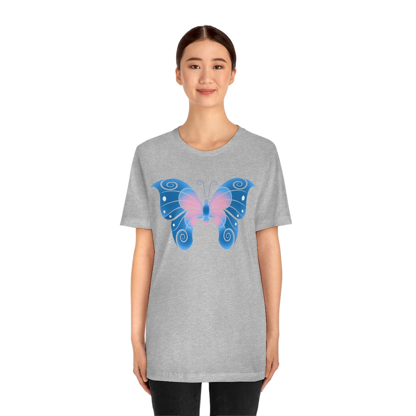 Butterfly Blue Unisex Jersey Short Sleeve Tee