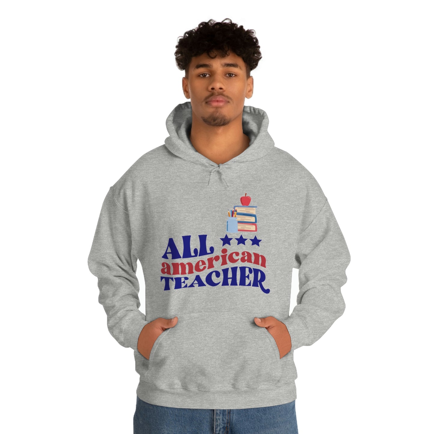 All American Teacher Unisex Heavy Blend™ Hooded Sweatshirt