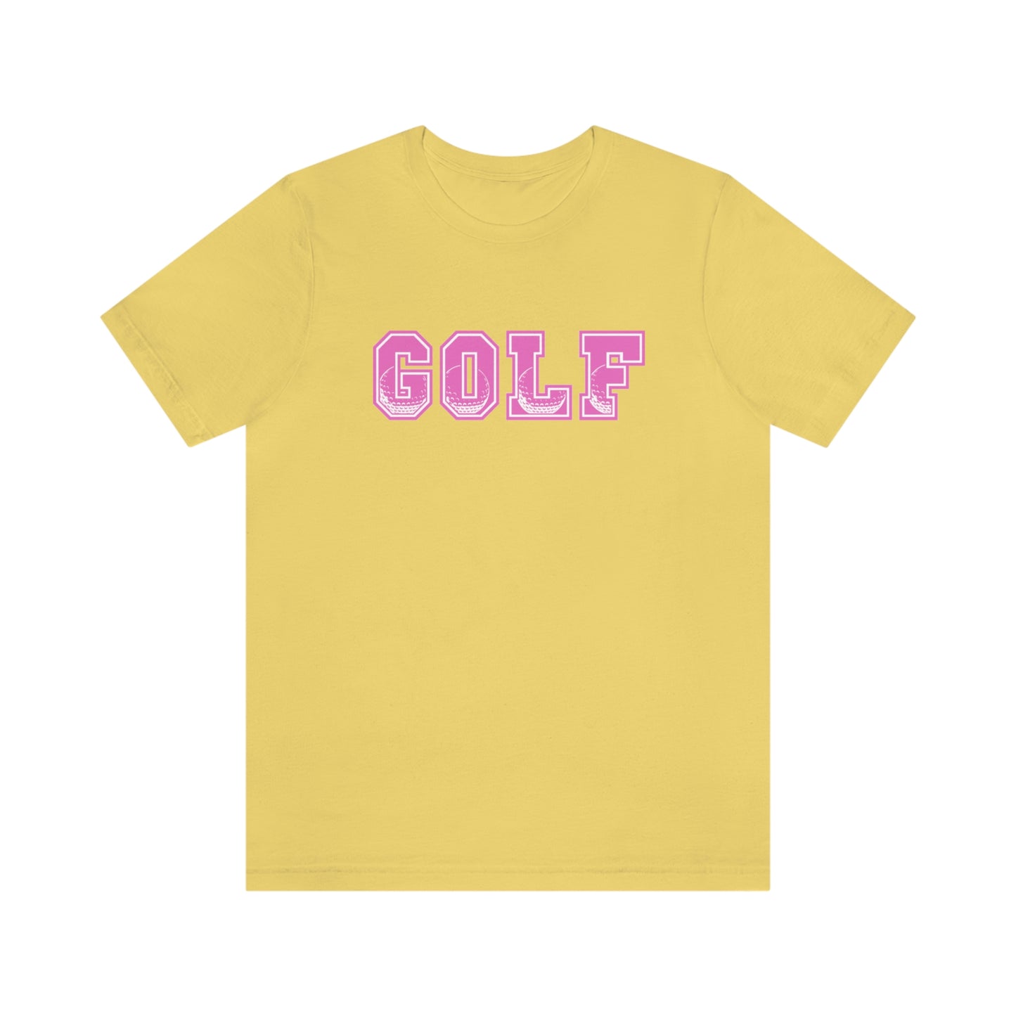 Golf Pink Unisex Jersey Short Sleeve Tee