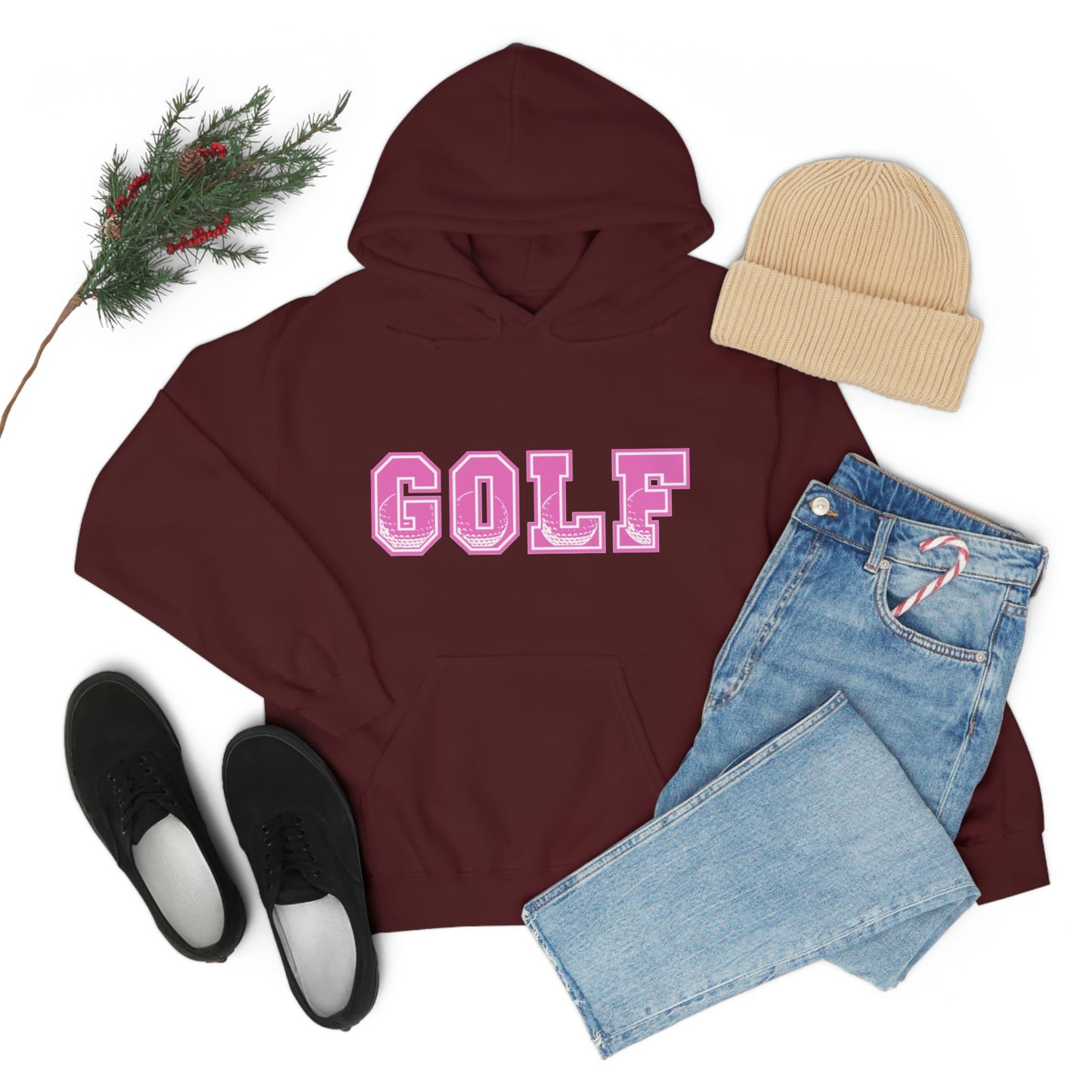 Golf Pink Unisex Heavy Blend™ Hooded Sweatshirt