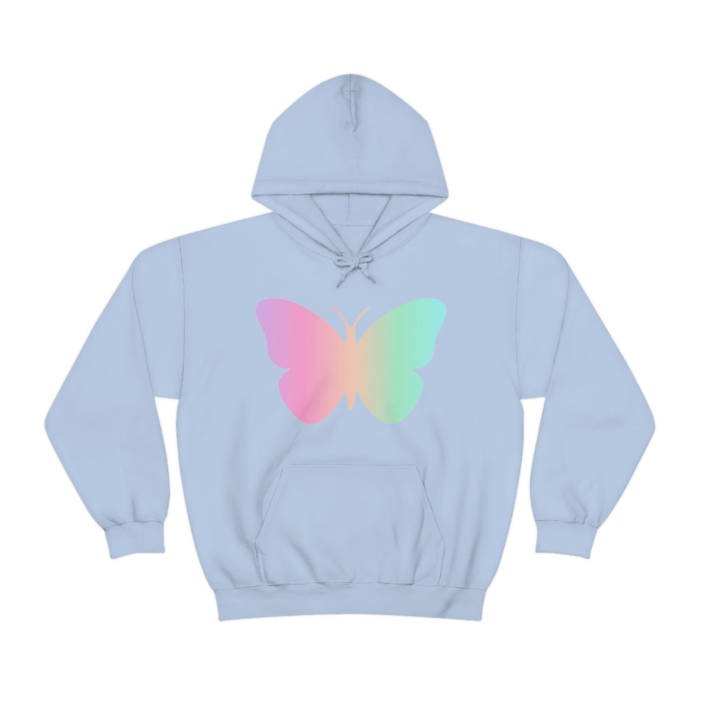 Butterfly Pink and Green Unisex Heavy Blend™ Hooded Sweatshirt