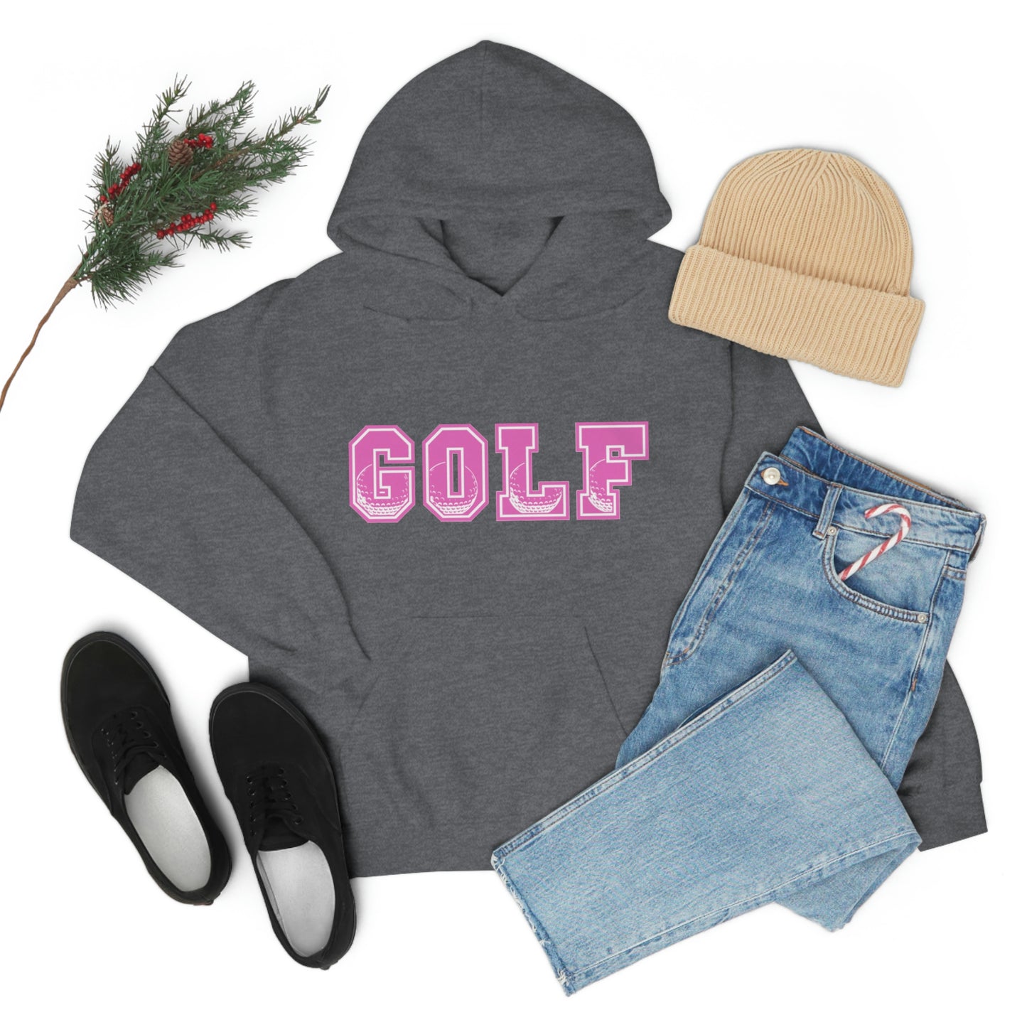 Golf Pink Unisex Heavy Blend™ Hooded Sweatshirt