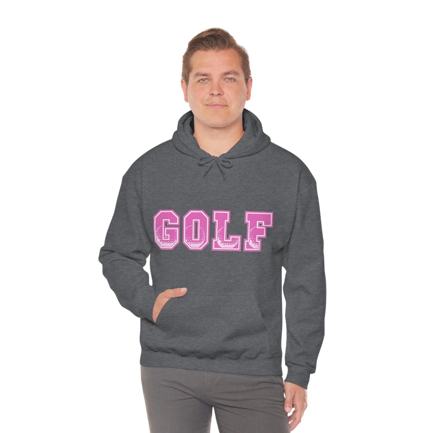 Golf Pink Unisex Heavy Blend™ Hooded Sweatshirt