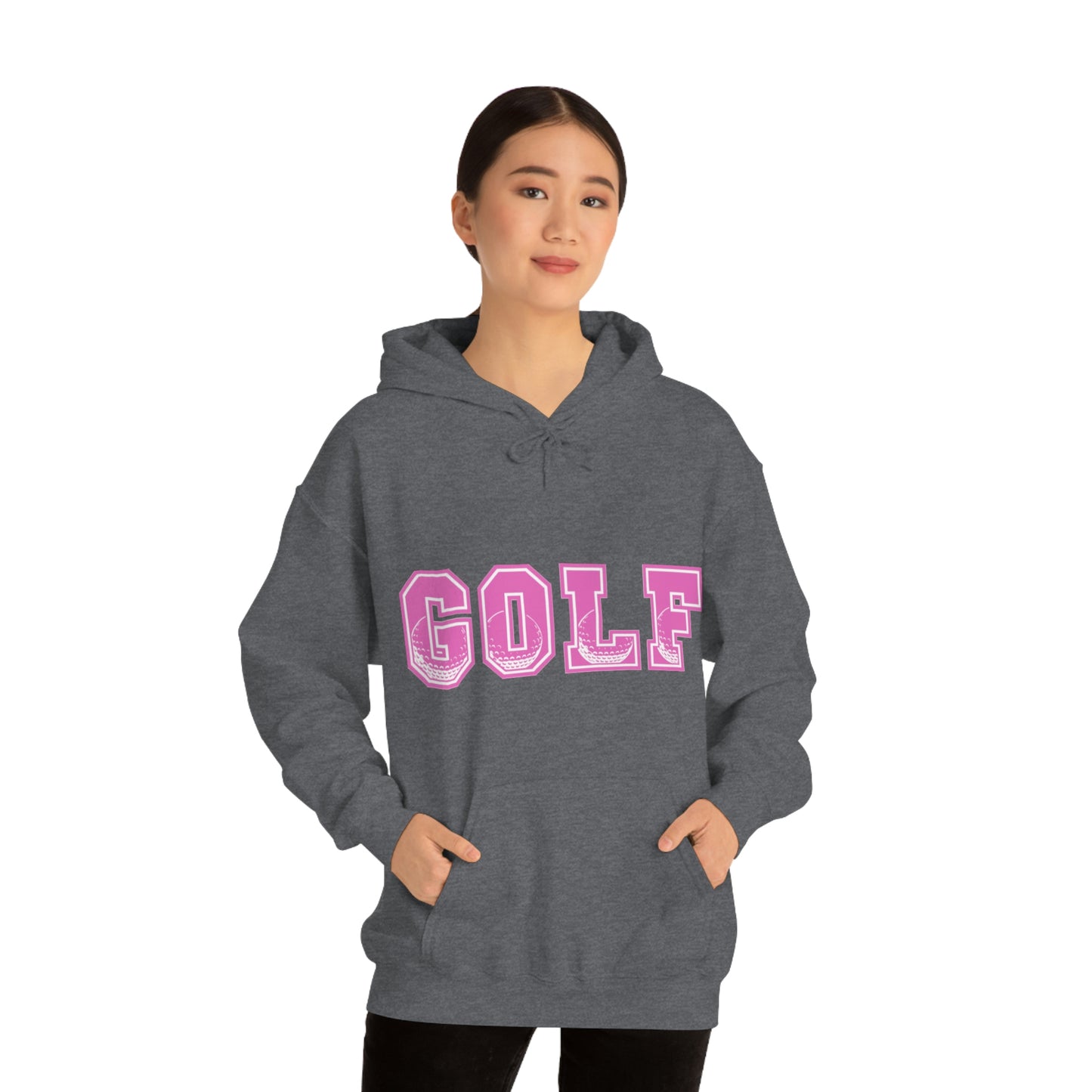 Golf Pink Unisex Heavy Blend™ Hooded Sweatshirt