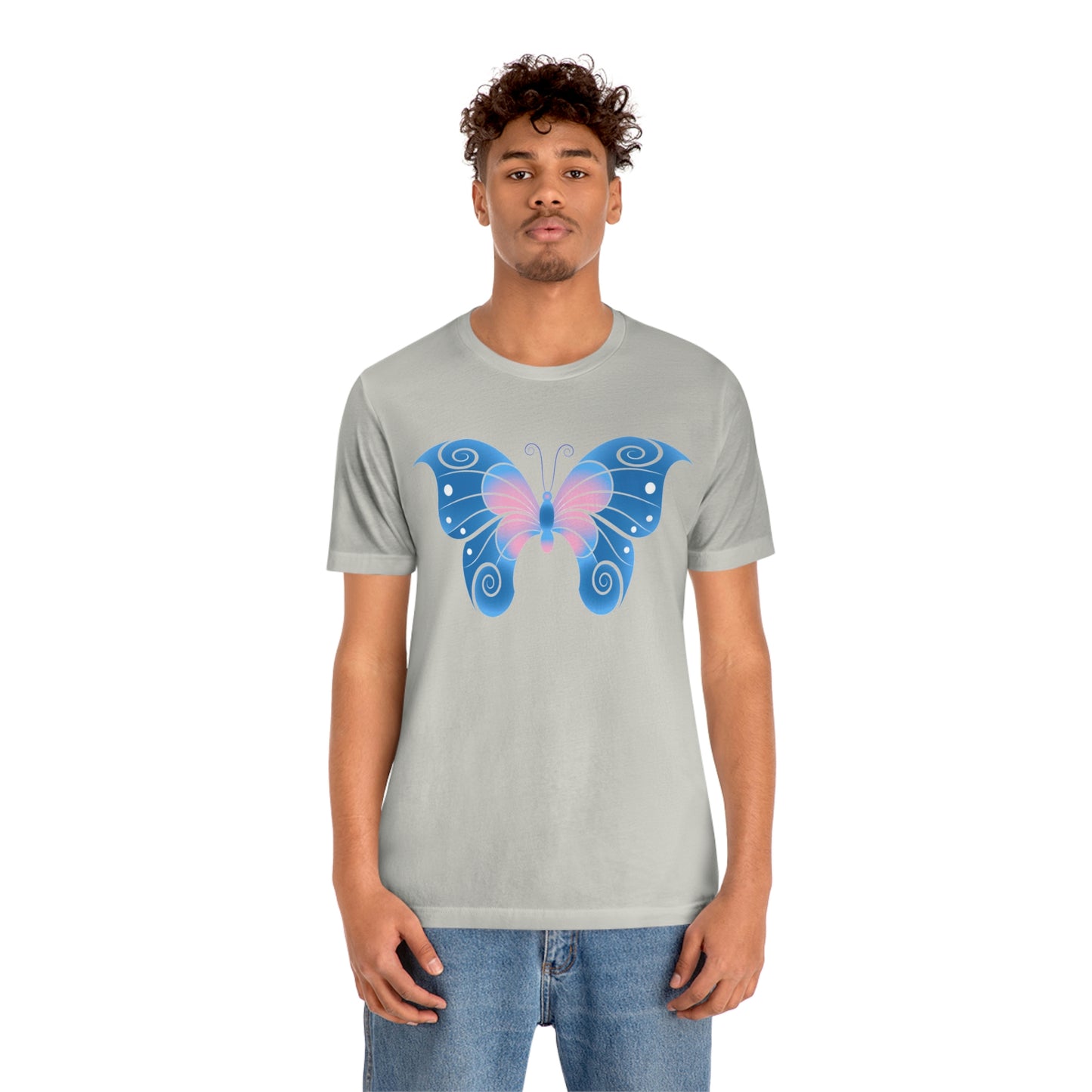 Butterfly Blue Unisex Jersey Short Sleeve Tee