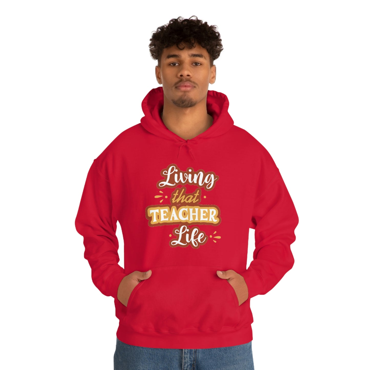 Living That Teacher Life Unisex Heavy Blend™ Hooded Sweatshirt