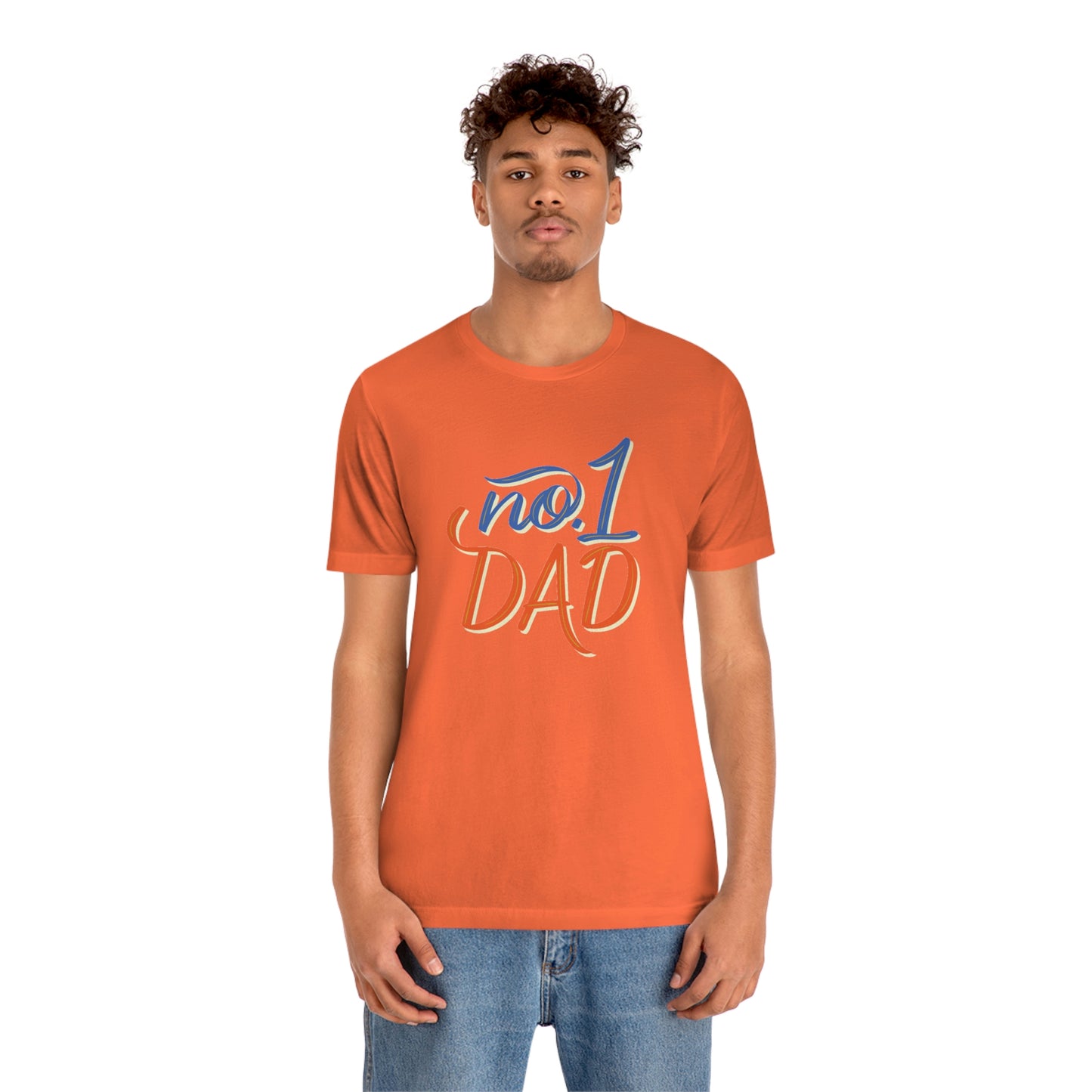 #1 Dad Unisex Jersey Short Sleeve Tee