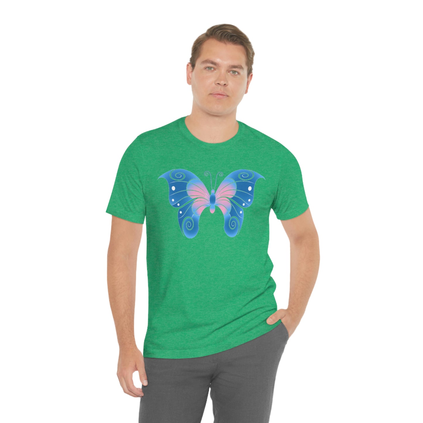 Butterfly Blue Unisex Jersey Short Sleeve Tee