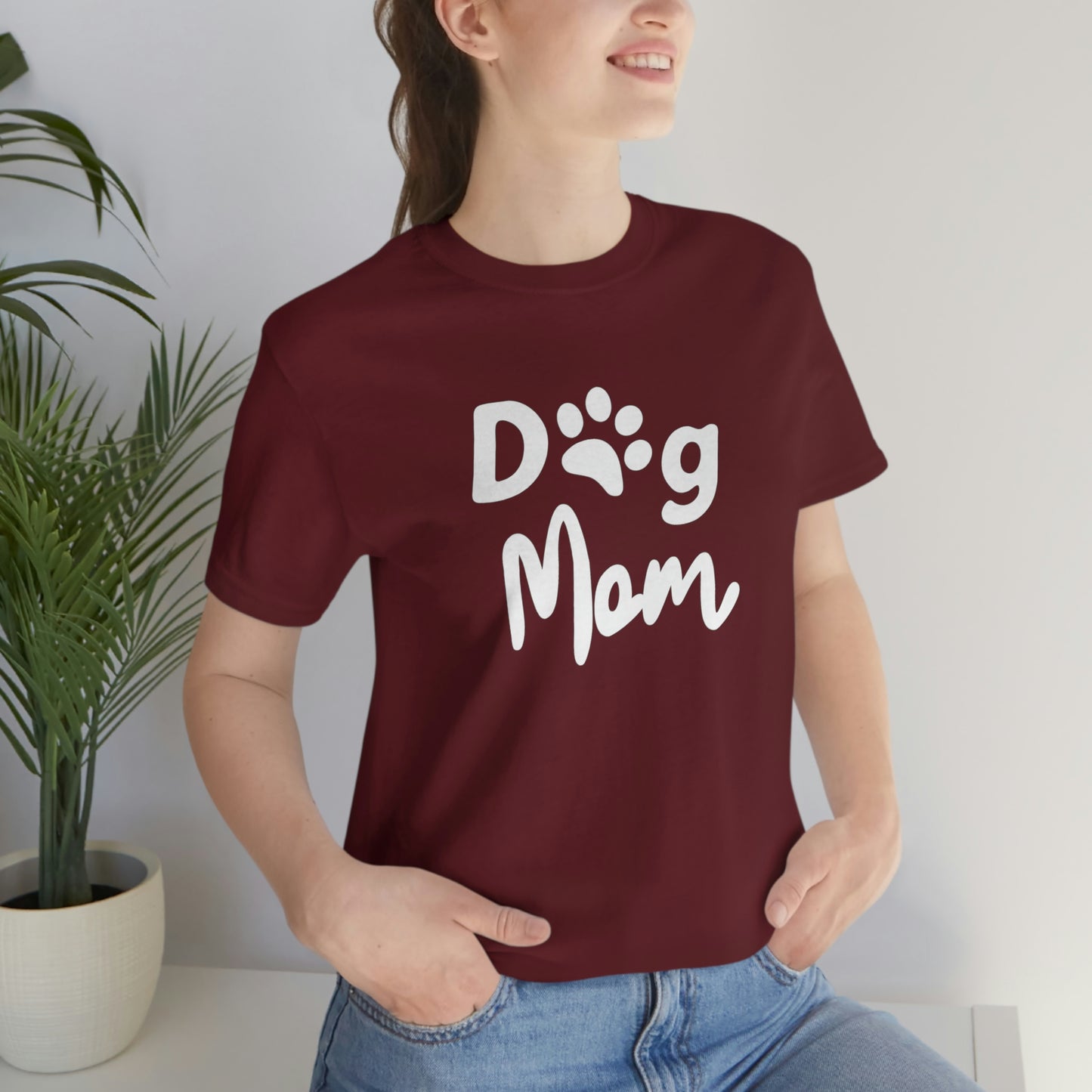 Dog Mom Unisex Jersey Short Sleeve Tee