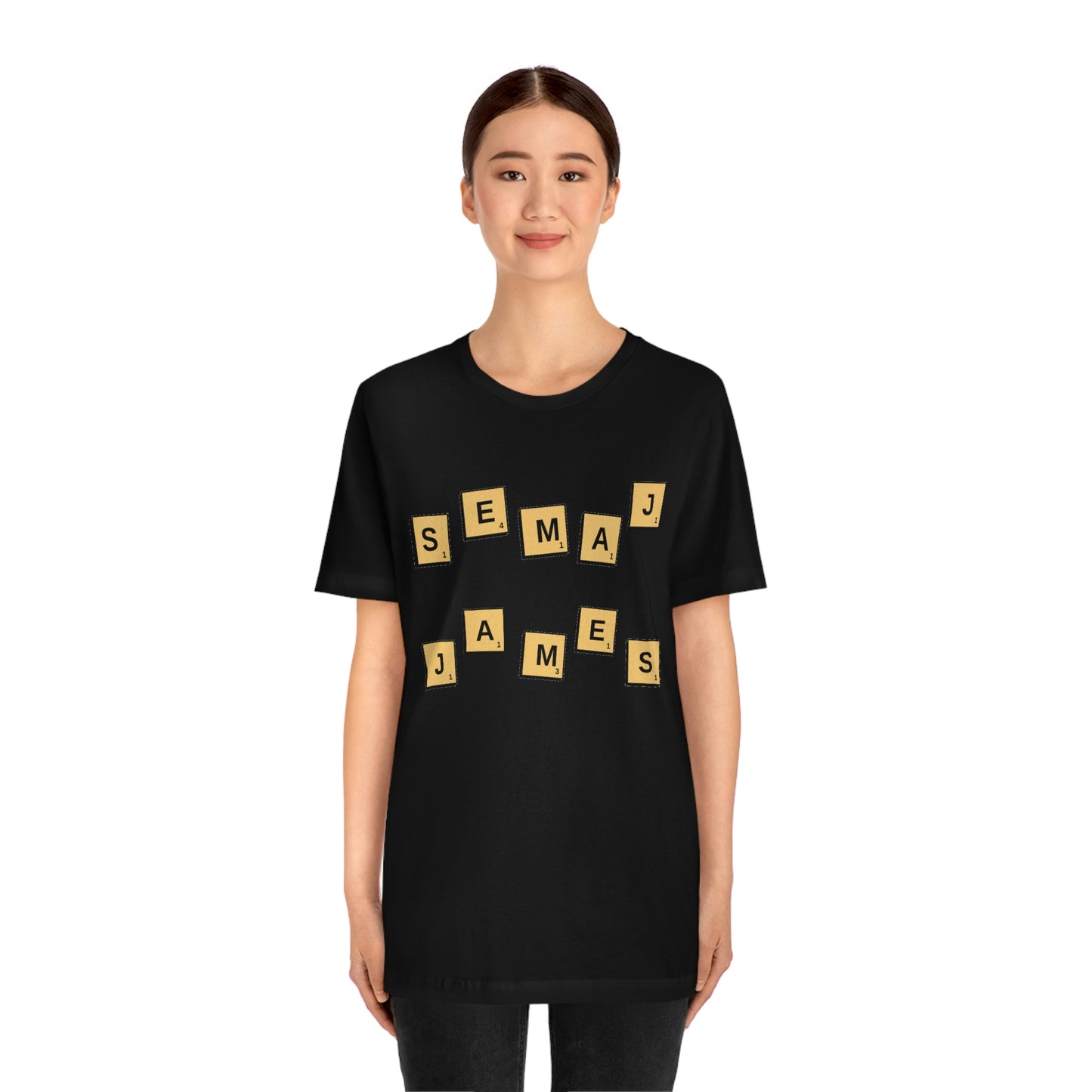 Semaj James Scrabble Unisex Jersey Short Sleeve Tee