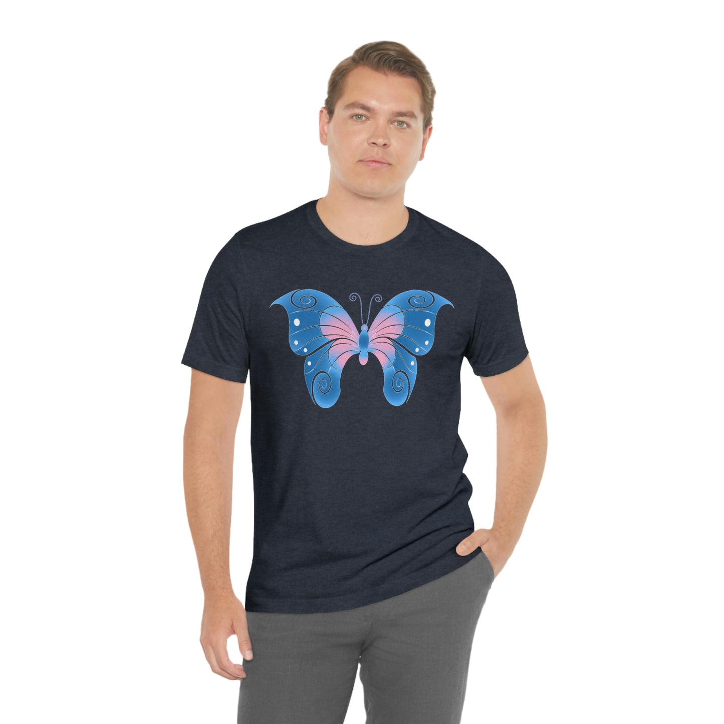 Butterfly Blue Unisex Jersey Short Sleeve Tee