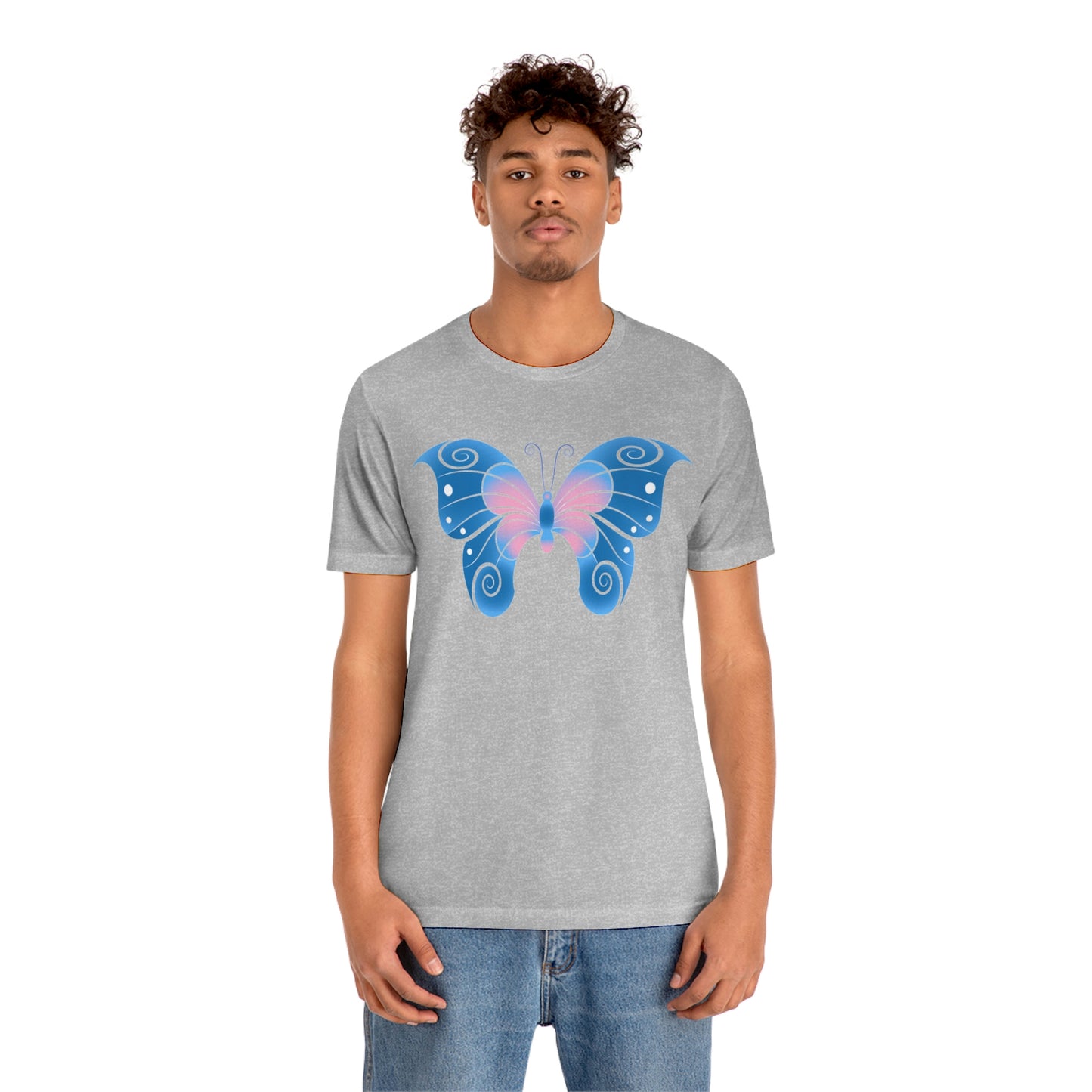 Butterfly Blue Unisex Jersey Short Sleeve Tee