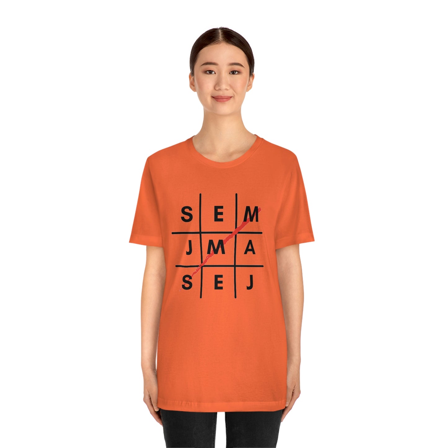 Semaj James Tic Tac Toe Unisex Jersey Short Sleeve Tee