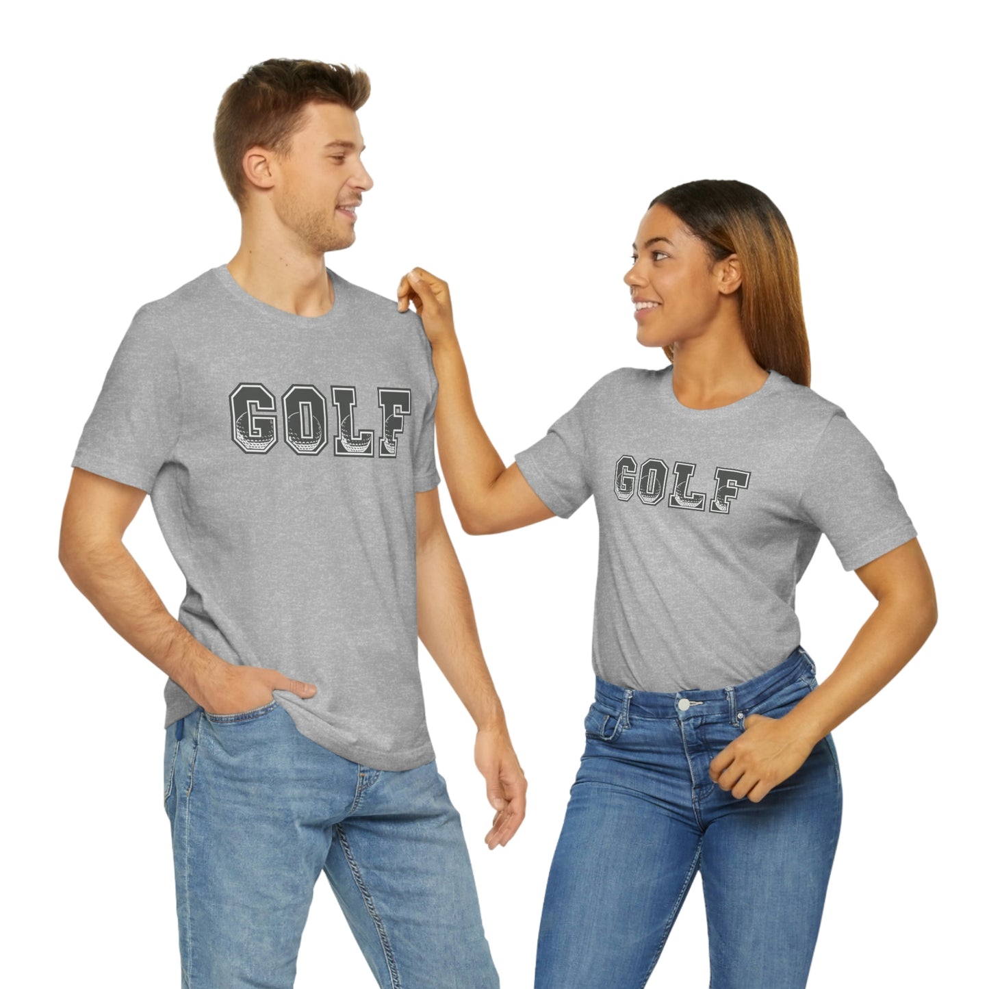 Golf Grey Unisex Jersey Short Sleeve Tee