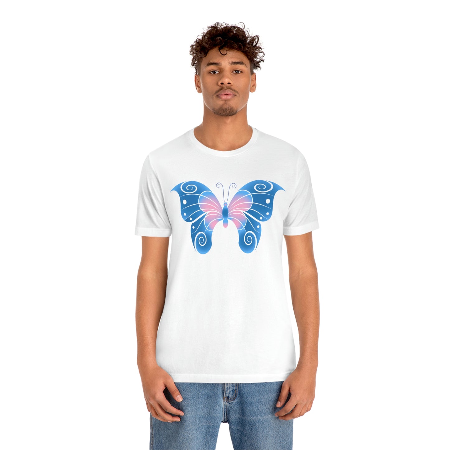 Butterfly Blue Unisex Jersey Short Sleeve Tee