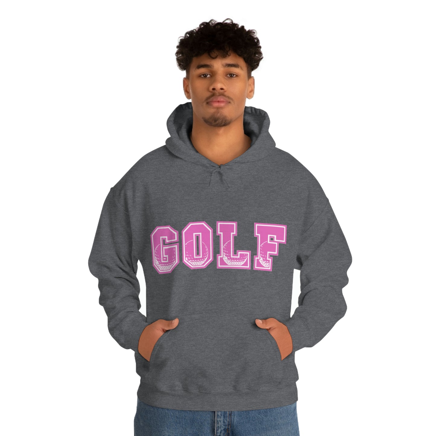 Golf Pink Unisex Heavy Blend™ Hooded Sweatshirt