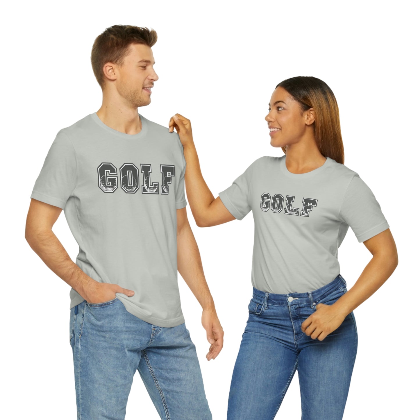 Golf Grey Unisex Jersey Short Sleeve Tee