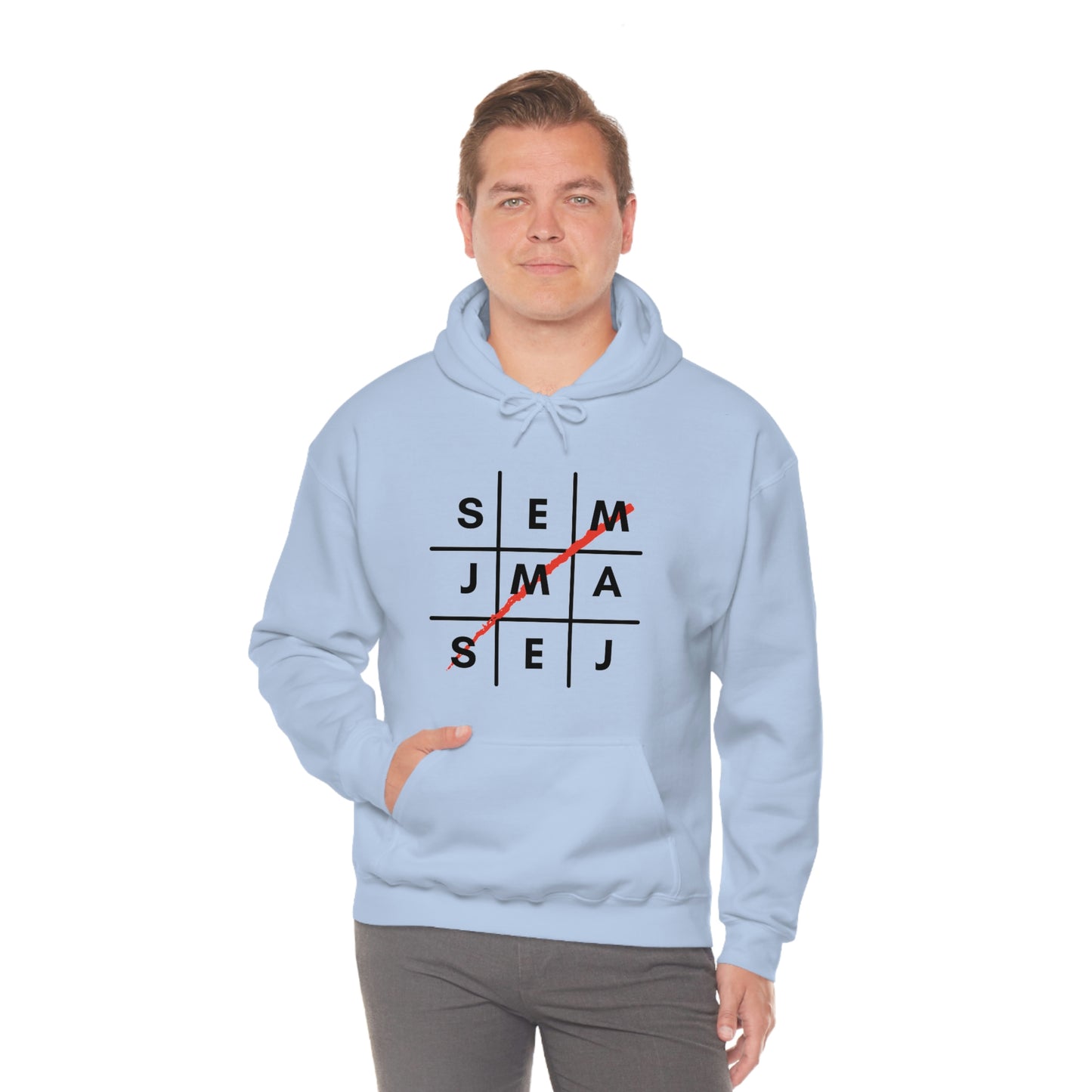 Semaj James Tic Tac Toe Unisex Heavy Blend™ Hooded Sweatshirt