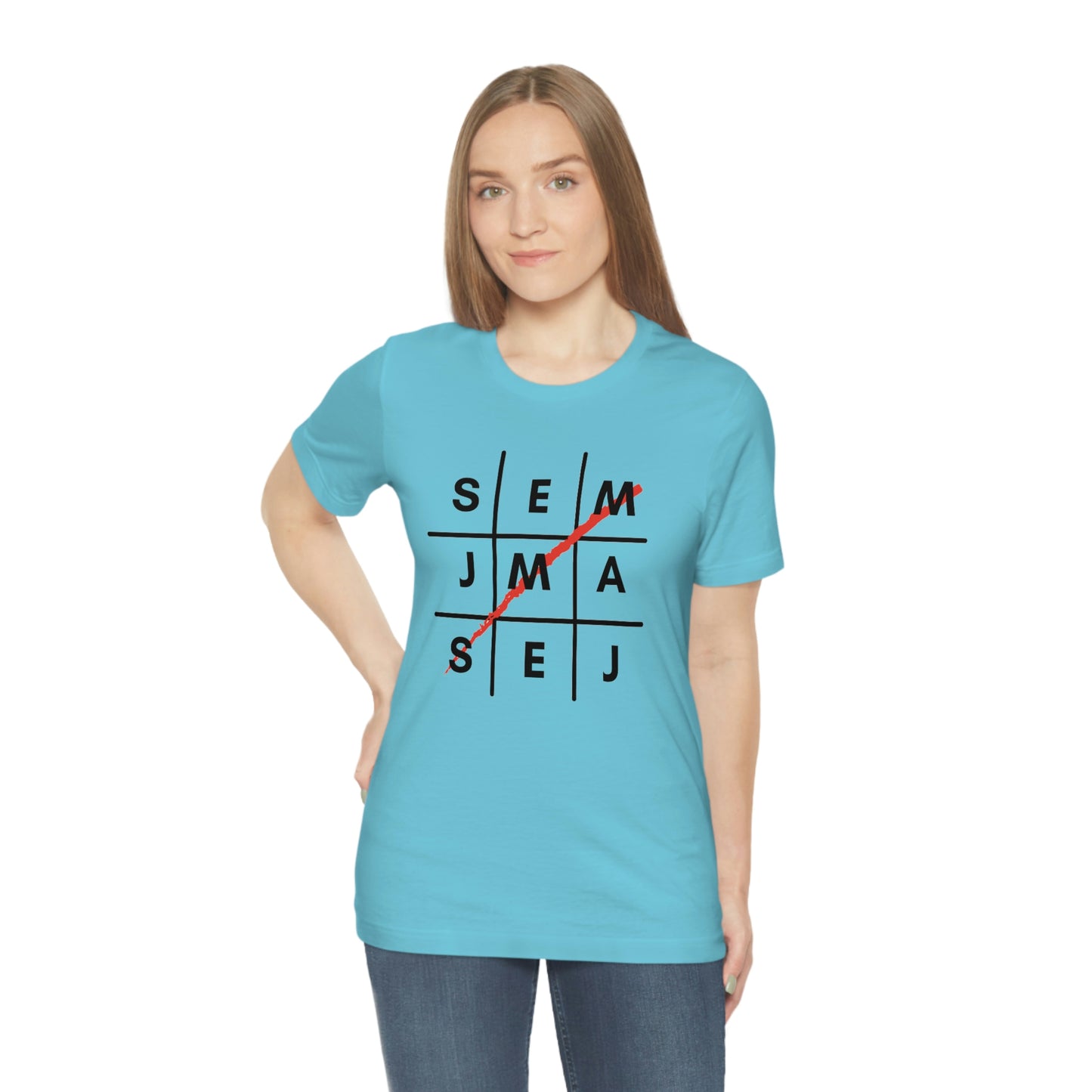 Semaj James Tic Tac Toe Unisex Jersey Short Sleeve Tee