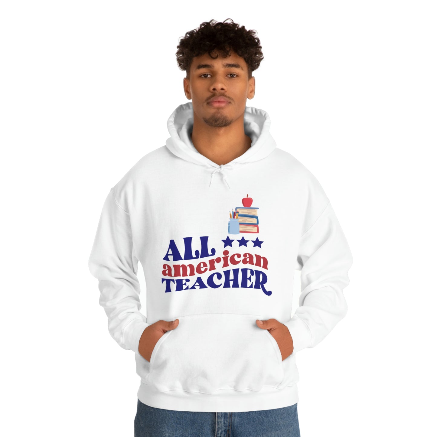 All American Teacher Unisex Heavy Blend™ Hooded Sweatshirt